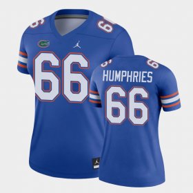 #66 Jaelin Humphries College Football UF Legend Womens Royal Jersey 777487-580