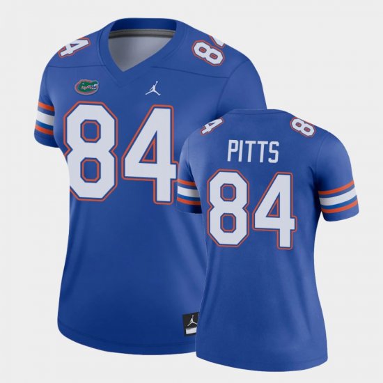 #84 Kyle Pitts College Football UF Legend Women Royal Jersey 934465-671