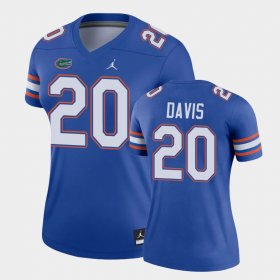 #20 Malik Davis College Football Florida Legend Womens Royal Jersey 613799-167