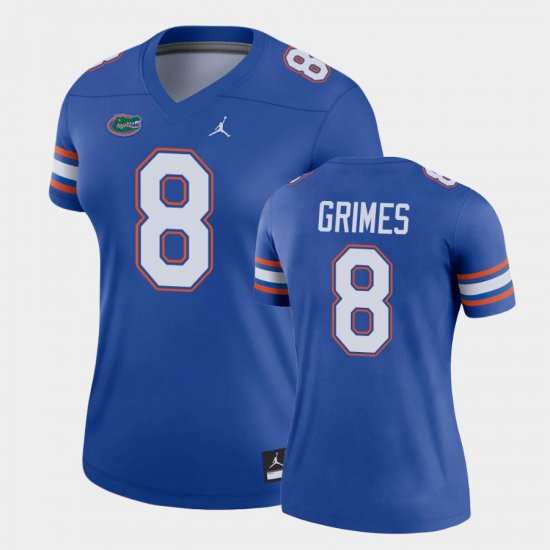 #8 Trevon Grimes College Football Florida Legend Women Royal Jersey 880279-300