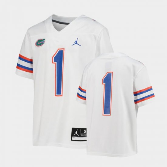 #1 Untouchable Florida Football Youth White Jersey 535780-174