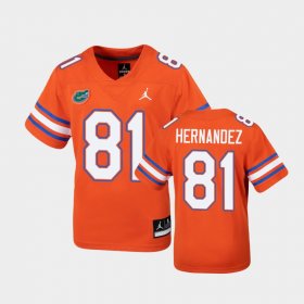 #81 Aaron Hernandez Untouchable Florida Gators Football Youth Orange Jersey 563127-868