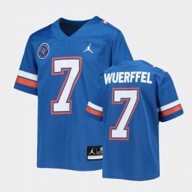 #7 Danny Wuerffel Alumni UF Youth Royal Jersey 275275-883