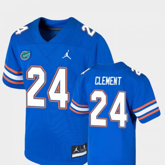 #24 Iverson Clement Game Florida College Football Jordan Brand Youth Royal Jersey 839104-324