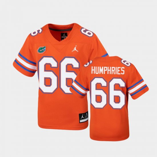 #66 Jaelin Humphries Untouchable Florida Football Youth Orange Jersey 477409-546