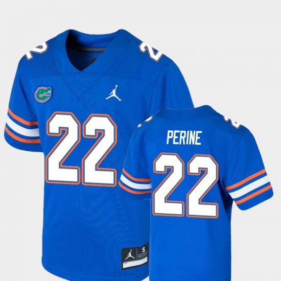 #22 Lamical Perine Game UF College Football Jordan Brand Youth Royal Jersey 450454-148