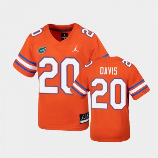 #20 Malik Davis Untouchable University of Florida Football Youth Orange Jersey 822097-468