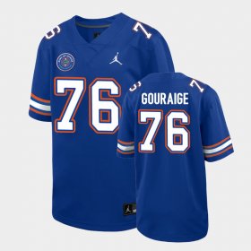 #76 Richard Gouraige Replica Florida Gators Ring of Honor Youth Royal Jersey 130141-408