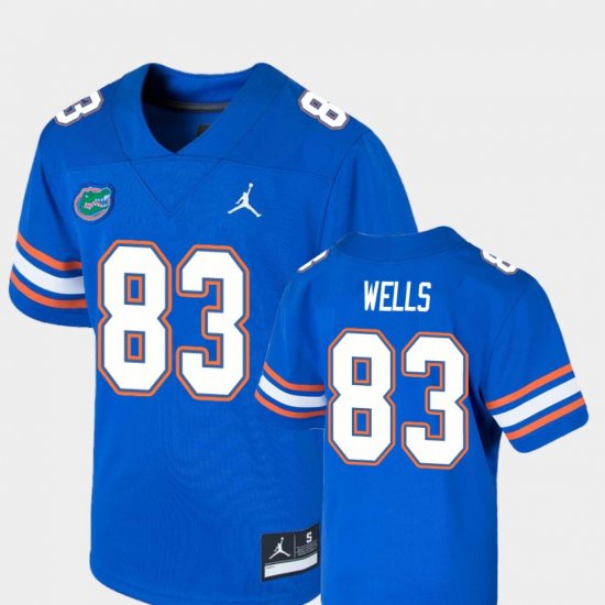 #83 Rick Wells Game Florida Gators College Football Jordan Brand Youth Royal Jersey 366293-989