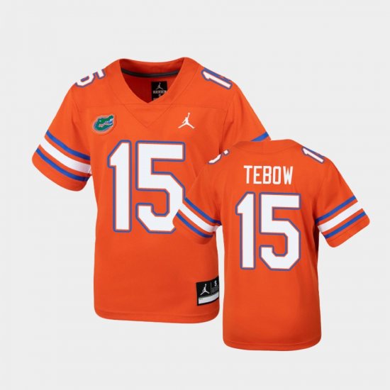 #15 Tim Tebow Untouchable Florida Football Youth Orange Jersey 440337-679