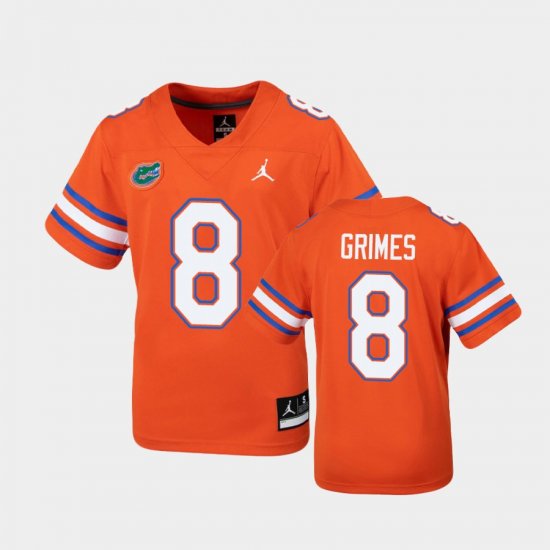 #8 Trevon Grimes Untouchable Florida Football Youth Orange Jersey 147625-876